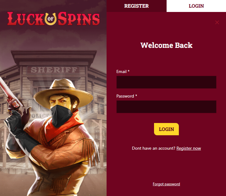 Luck of Spins Casino Login - How to Sign up for